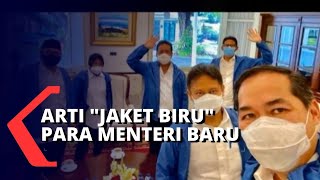 Makna Jaket Biru yang Dipakai Para Menteri Baru [upl. by Tremann]