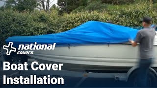 How to Install a Boat Cover  National Covers [upl. by Acinna]