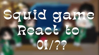 Squid game react to  0100  ship [upl. by Gnihc]