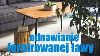 Odnawianie starych mebli 3  sztukowanie forniru [upl. by Werdna]