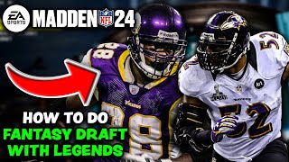 Madden 24  How To Do A Fantasy Draft With Legends In Franchise Mode [upl. by Delanos]