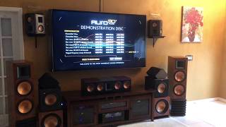 SPEAKERTEST Denon 132 wAURO 3D  Klipsch RS62 [upl. by Gnouhp]