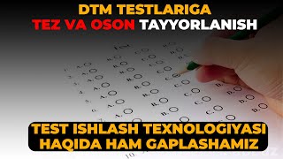 DTM TESTLARINI TEZ VA OSSON ISHLASH YUQORI BALL OLISH TEST ISHLASH SIRLARI ALBATTA KORING [upl. by Del]