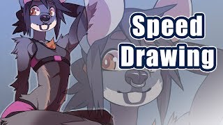 Aja the Cervine  Speed Drawing [upl. by Hploda]