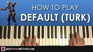 FORTNITE  Default Dance Music Piano Tutorial Lesson [upl. by Bultman]