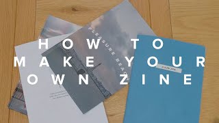 How to make your own photo zine for FREE  tutorial [upl. by Maryn]