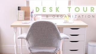 Desk Tour  How I Organize My Desk [upl. by Mayrim]