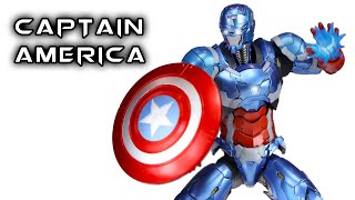 SH Figuarts CAPTAIN AMERICA TechOn Avengers Action Figure Review [upl. by Yerxa]