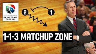 113 Matchup Zone  Mike Dunlap Loyola Marymount Lions  Basketball Fundamentals [upl. by Euridice]