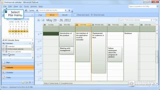 How to print a calendar with Outlook 2007 [upl. by Mark]