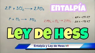 Ley de HESS y Entalpía paso a paso [upl. by Aciamaj]