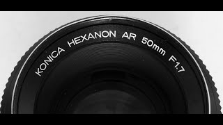 Konica Hexanon 50mm f17  Quick and Dirty Review [upl. by Korman441]