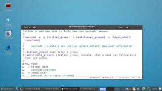 How to add new user in Arch Linux use useradd command [upl. by Fesuoy]