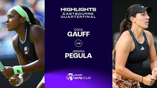 Coco Gauff vs Jessica Pegula  2023 Eastbourne Quarterfinals  WTA Match Highlights [upl. by Akceber]