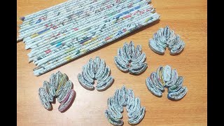 2 Easy Newspaper Craft Ideas  Newspaper Crafts  Easy Craft With Newspaper [upl. by Gable]