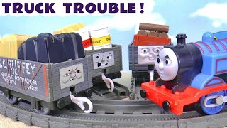 Truck Trouble Toy Train Stories with Thomas Trains [upl. by Nauqyaj344]