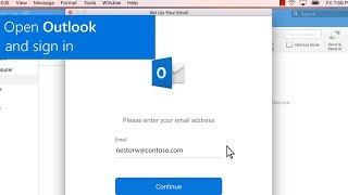 Add an Outlookcom or Office 365 account in Outlook for Mac [upl. by Hairacaz566]