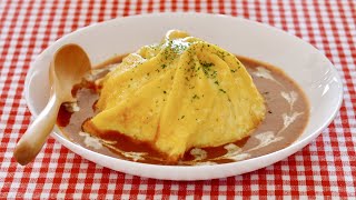 Easy Tornado Omurice Dress De Omelette Rice with DemiGlace Sauce  OCHIKERON [upl. by Ahkos]