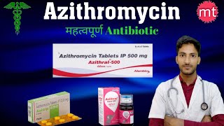 AzithromycinAzithral 500mgAzithromycin 500mg tabletusesDoseSide effectsAzee tabletAzicip 500 [upl. by Atnoed]