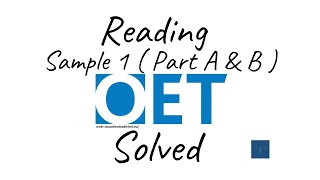 OET  Sample 1  Reading Passage  Part A amp B Explained  Fractures dislocations and sprains [upl. by Asilahs]