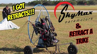 SKYMAX Foot Launch Trike Retractable landing gear for paramotors [upl. by Sral]