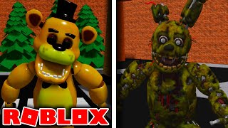 How To Get Golden Freddy Badge and Springtrap Badge in roblox FNAF The Lost Files [upl. by Ordnas643]