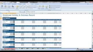 Employee Annual Leave amp Sickness Tracker [upl. by Heisel589]