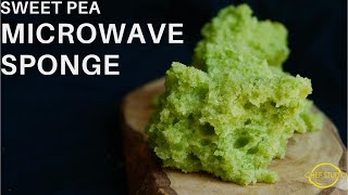 Sweet Pea Microwave Sponge Cake  Without a Whipping Siphon [upl. by Zeni]