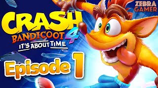 Crash Bandicoot 4 Its About Time Gameplay Walkthrough Part 1  N Sanity Island 100 [upl. by Stets]