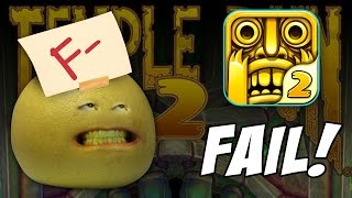 The Annoying Orange  Grapefruit Fails at Temple Run 2 [upl. by Derag]