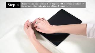 OMOTON 03 The Latest Installation Video for Tempered Glass Screen Protector [upl. by Assen]