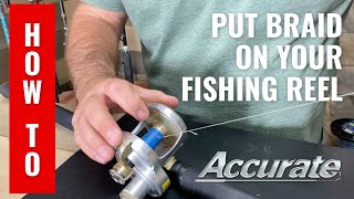 How to apply braided fishing line to your reel [upl. by Blasius679]