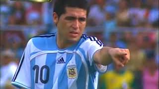 Riquelme vs Brasil Final Copa America 2007 [upl. by Ahsinehs36]