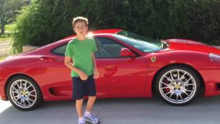 Kid Car Review Ferrari 360 [upl. by Eznyl839]