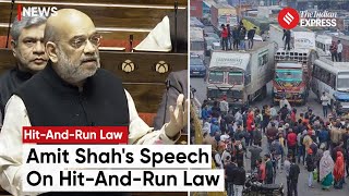 Truck Drivers Protest Amit Shahs Speech On Hit And Run Law In Parliament  Truck Driver News [upl. by Hyozo606]