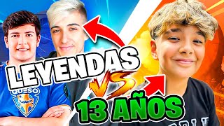 NIÑO de 13 AÑOS vs LEYENDAS de FORTNITE ESPAÑOL [upl. by Shiri]