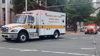 BCCRS Ambulance 707 MCFRS ALS 701 Responding [upl. by Lacy]