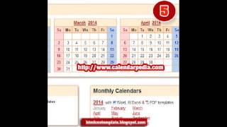 10 websites to Download free Calendar Template [upl. by Yeroc521]