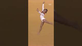 Throwing it way back to 1972 with Olga Korbuts floor routine 🕺 [upl. by Ambie]