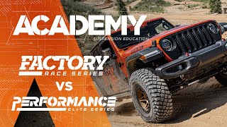 Ride Comparison – Factory 30 vs Performance Elite 25 Shocks » ACADEMY  FOX [upl. by Brittney]