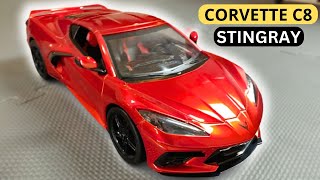 2020 Corvette C8 Stingray 114 RC Car APP Driver Version by New Bright [upl. by Jonis797]