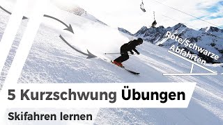 Top 5 Kurzschwung Übungen  Skifahren lernen [upl. by Nosrej]