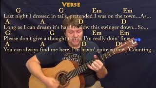 Flowers on the Wall Statler Brothers Strum Guitar Cover Lesson with ChordsLyrics  Capo 4th [upl. by Eyllom]