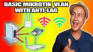 BASIC MIKROTIK VLAN WITH GAMING PRIORITYANTILAG [upl. by Udall587]