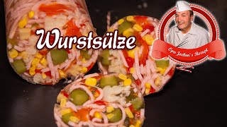 Wurstsülze mit Gemüse selber machen  Opa Jochens Rezept [upl. by Tessler678]