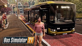 Bus Simulator 21 – Scania Citywide  LF 12m  GAMEPLAY [upl. by Nylkaj]