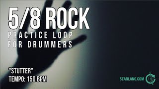 58 Rock  Drumless Track For Drummer  quotStutterquot [upl. by Alisa404]