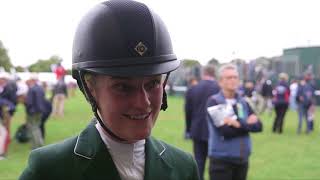 Land Rover Burghley Horse Trials 2017  Showjumping Clare Abbott [upl. by Kcirted571]