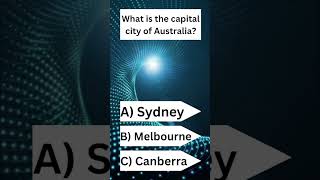 The capital city of Australia shorts [upl. by Pudendas]