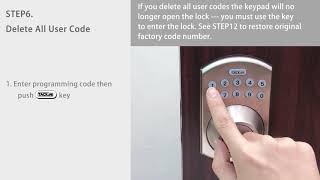 Electronic Deadbolt Door Lock EKPL1A User Guide [upl. by Enneirda]